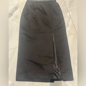 Patra long black evening skirt